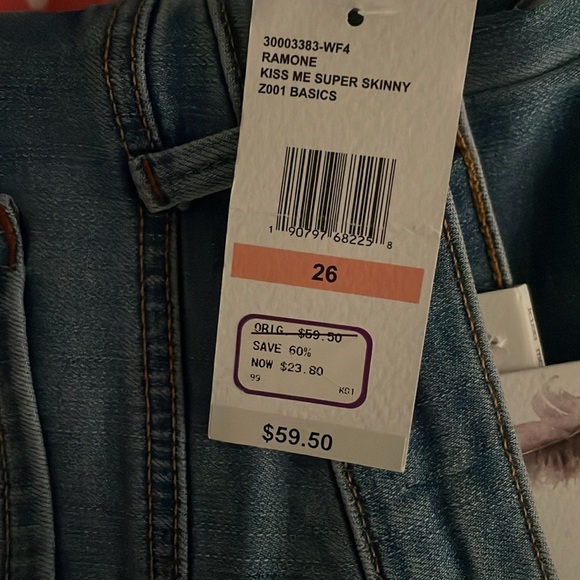 Blue Distressed Women's Jeans skinny 26 - Picture 5 of 5